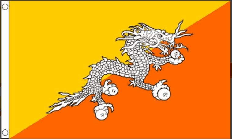 Vlag Bhutan