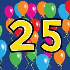 Versiering 25 jaar