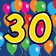 Versiering 30 jaar
