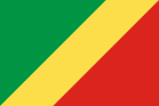 Vlag Congo-Brazzaville (Republiek Congo)
