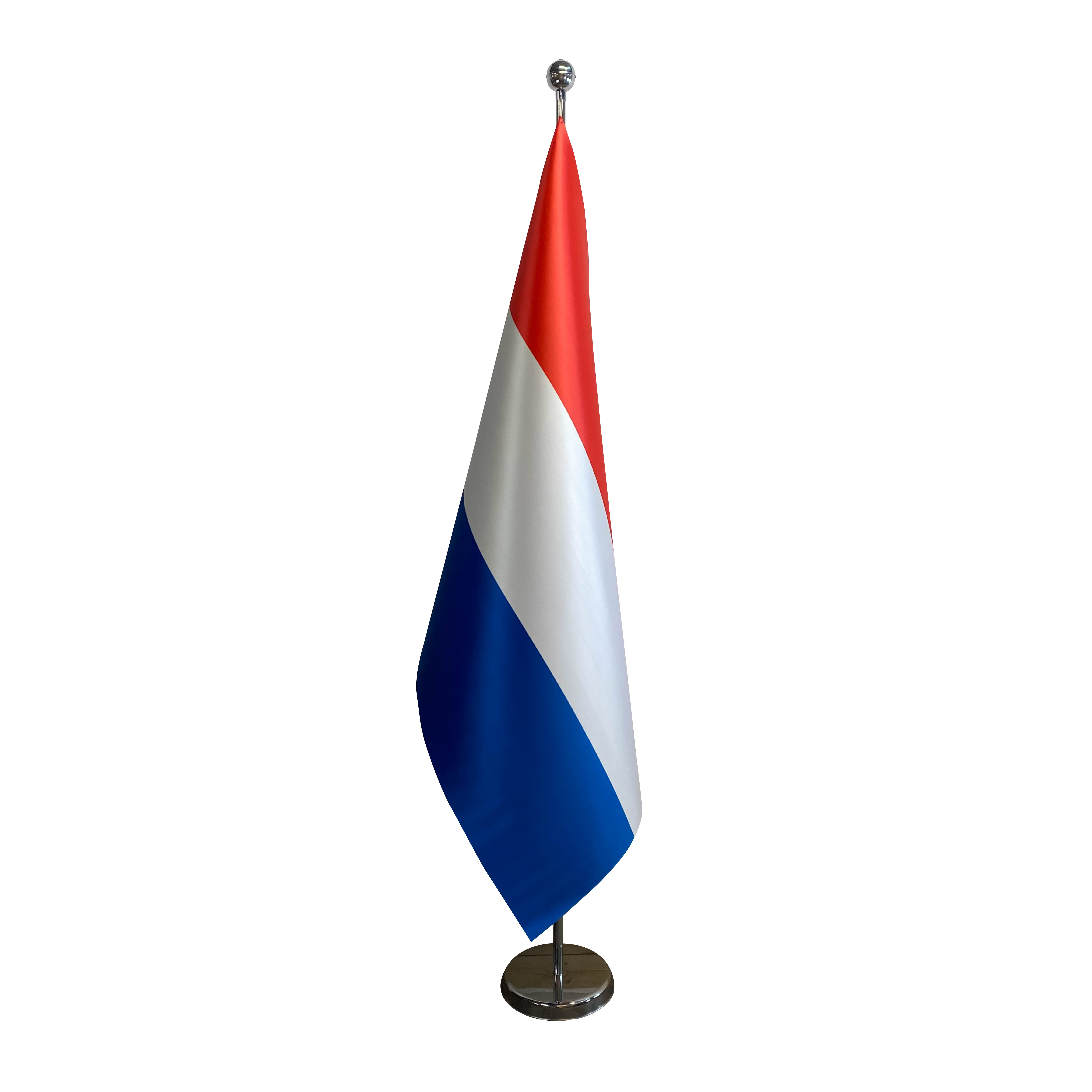 Luxe vlag Nederland 100x150cm Satijn
