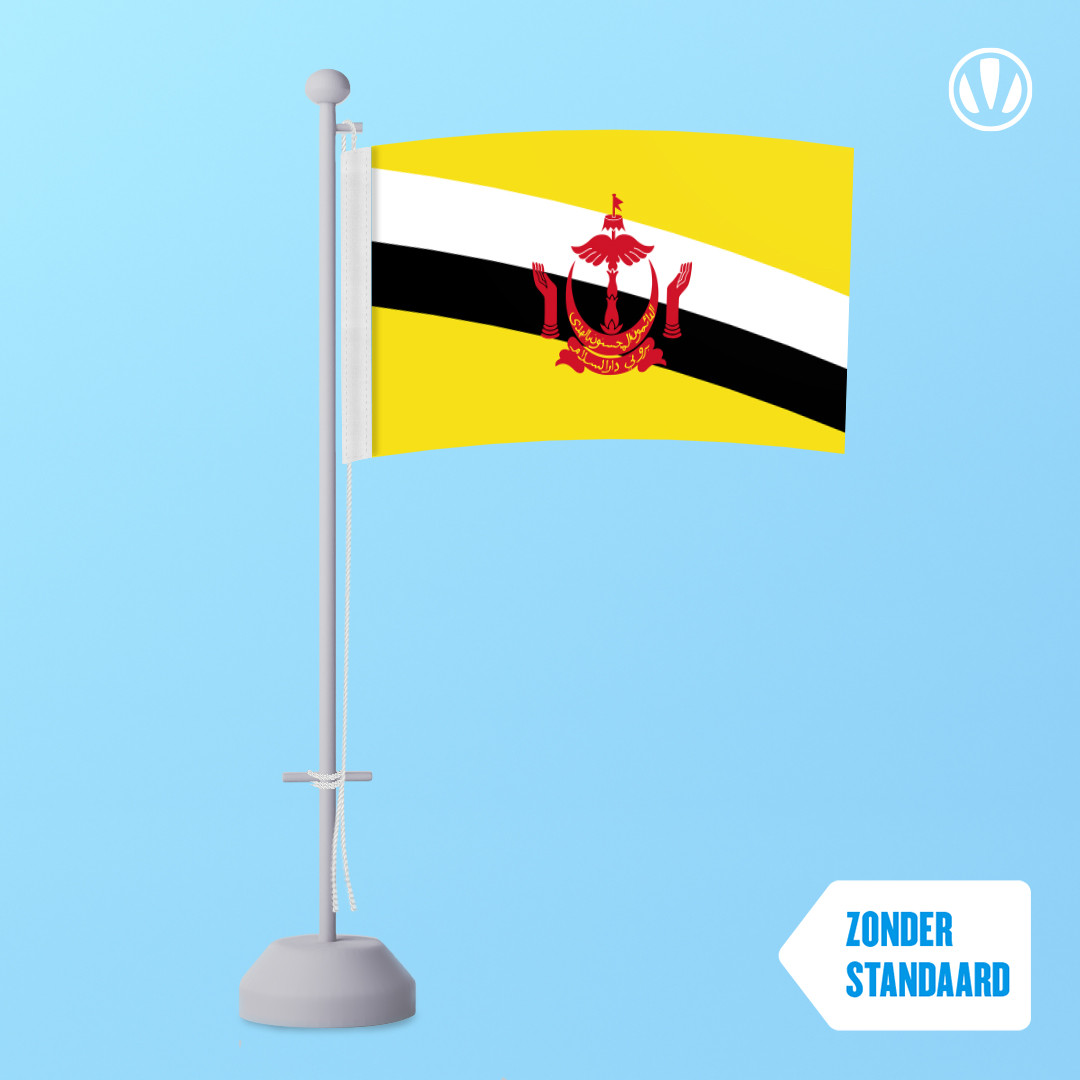 Tafelvlag Brunei 10x15cm