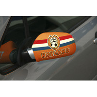 Autospiegelhoezen WK oranje met leeuw set van 2 stuks