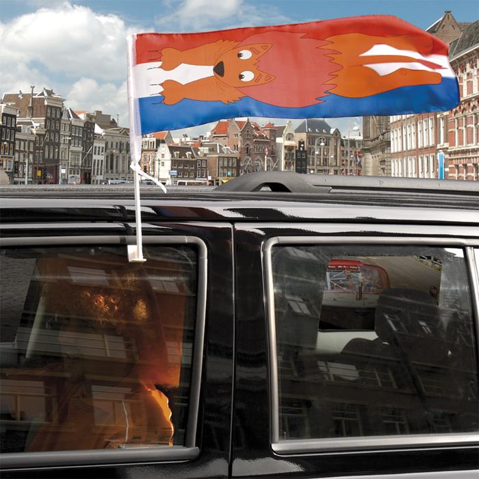 Autovlag Leeuw EK | WK de mooiste autoversiering