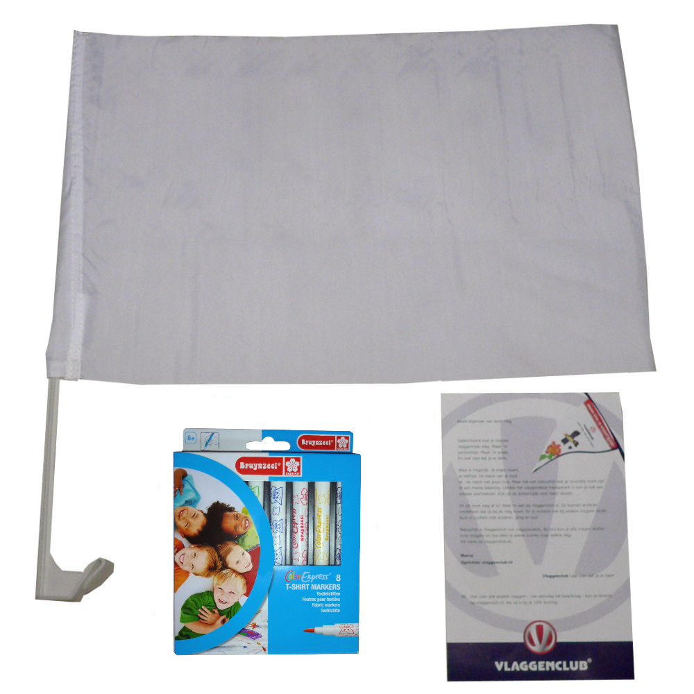 Maak je eigen autovlag met het Vlaggenclub pakket