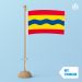 Tafelvlag Overijssel 10x15cm met standaard