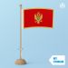 Tafelvlag Montenegro met standaard