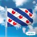 Vlag Friesland 150x225cm spunpoly