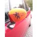Autospiegel hoes Oranje met leeuw | 2 stuks