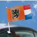 Autovlag Holland Oranje met slierten 30x35cm