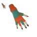 Groen Oranje Handschoenen