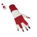 Handschoenen rood wit