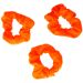 Oranje haarelastiek 3 stuks