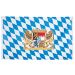 Beierse vlag 90x150 Geblokte vlag voor Oktoberfest