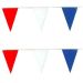 Vlaggenlijn katoen rood wit blauw wimpellijn 10m1