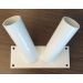 Vlaggenstandaard Duo Wit 30mm -1