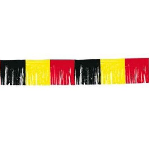 Vlaggenlijn Belgie Franjes slinger EK voetbal feestversiering rode duivels