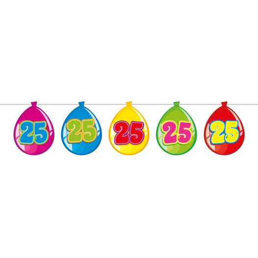 25 jaar slinger ballonnen