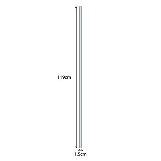 Aluminium vlaggenstok 119cm 