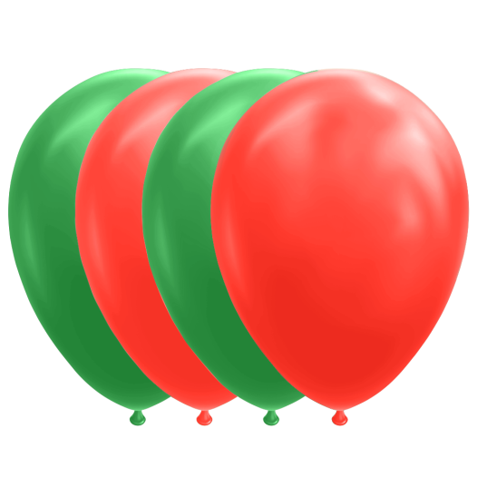Ballonnen rood groen