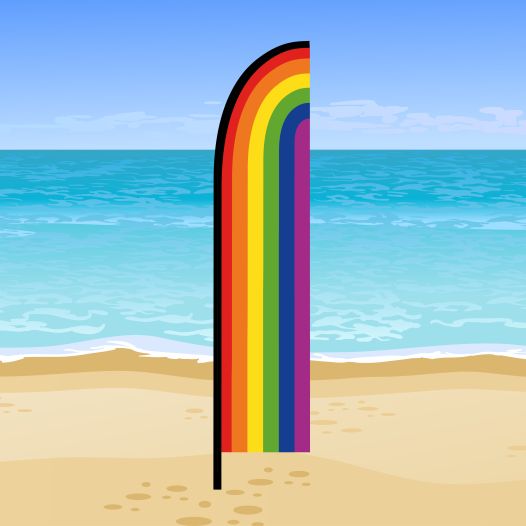 Beachvlag Regenboog