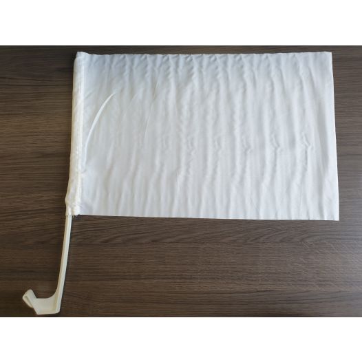 Witte Autovlag 30x45cm
