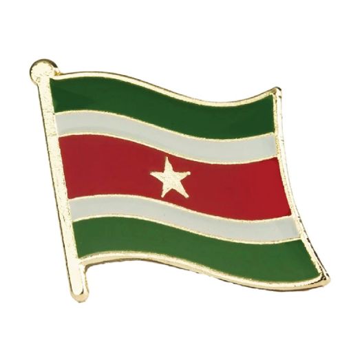 Broche Speldje vlag Suriname