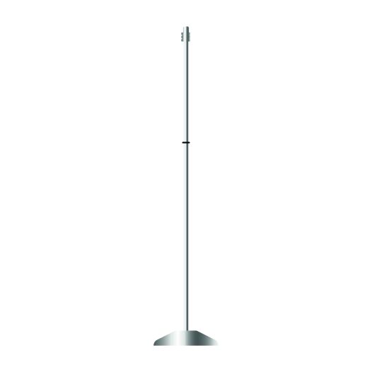 Chroom standaard tafelvlag