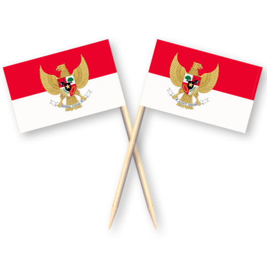 cocktailprikkers indonesie met wapen garuda