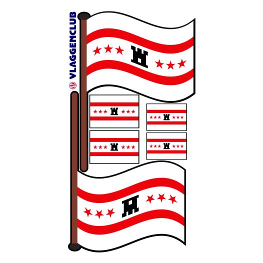 Auto stickers vlag Drenthe