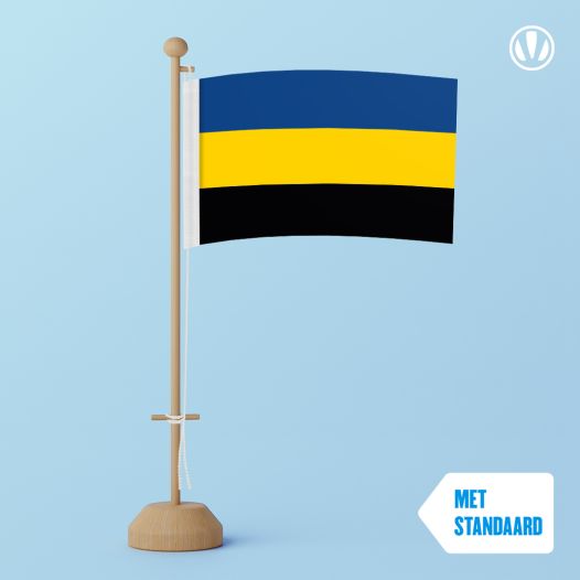 Tafelvlag Gelderland 10x15cm met standaard