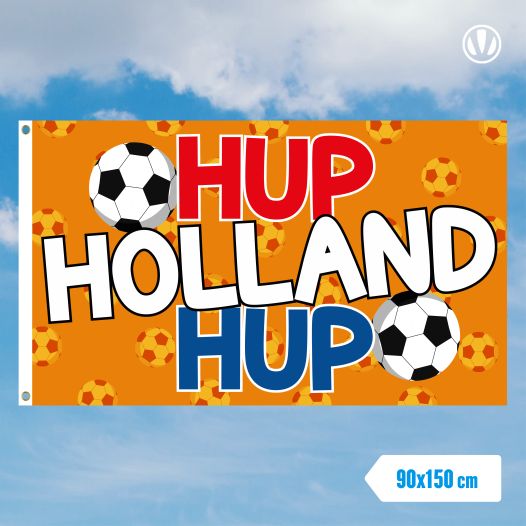 Vlag Hup Holland Hup 90x150cm Oranjevlag Voetbalvlag