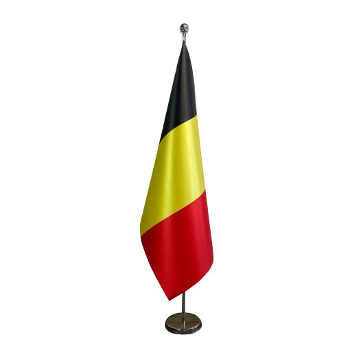 Luxe vlag Belgie 100x150cm Satijn