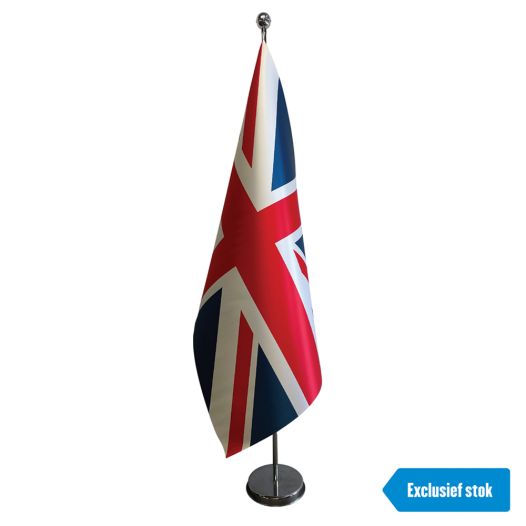 Luxe vlag Verenigd Koninkrijk 100x150cm Satijn
