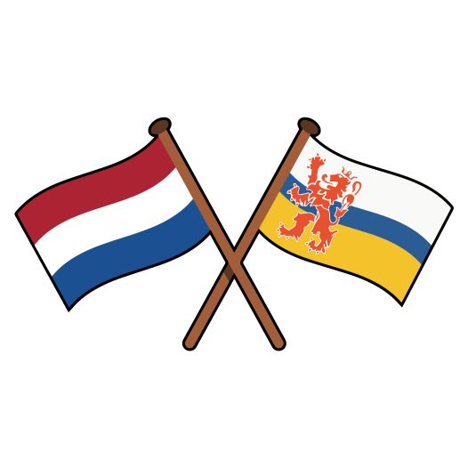 Nederland en Limburg sticker 