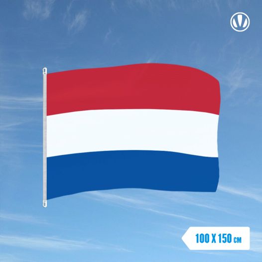 ederlandse vlag 100x150cm met vlaggenhaak