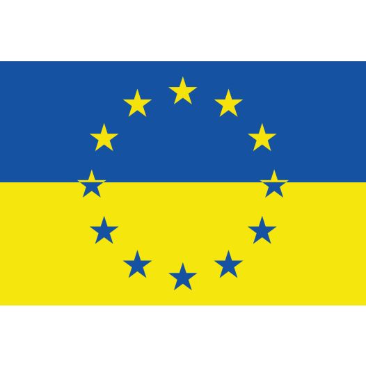 vlag Oekraine - Europese Unie