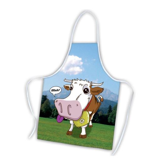 Oktoberfest schort met koeienprint