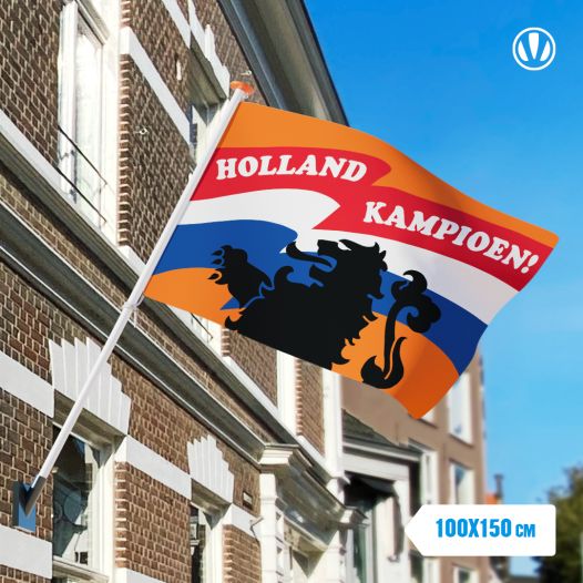 Oranje Kampioensvlag - 100x150cm