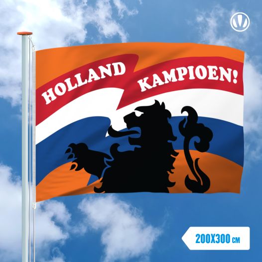Oranje Kampioensvlag - 200x300cm