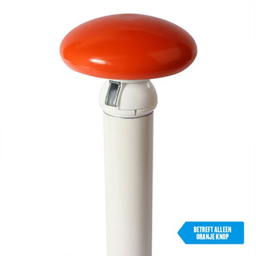 Platte knop banierenmast Oranje