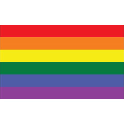 Auto sticker Regenboog vlag