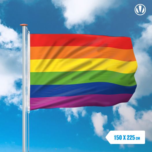 Regenboogvlag 150x225cm Luxe kwaliteit