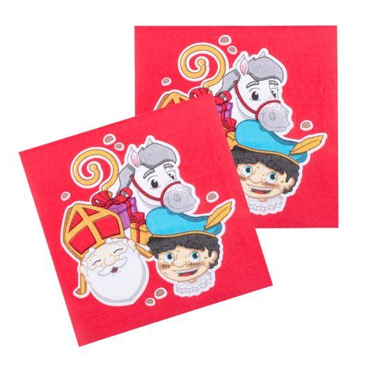 Servetten Sinterklaas 12 stuks