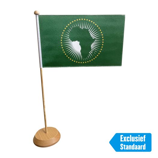 Tafelvlag Afrikaanse Unie 15x25cm - satijn