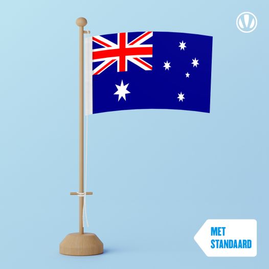 Tafelvlag Australie met standaard
