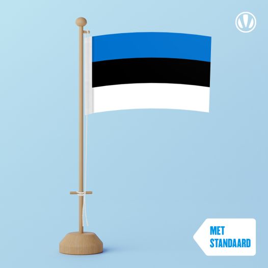 Tafelvlag Estland met standaard