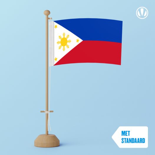 Tafelvlag Filipijnen met standaard