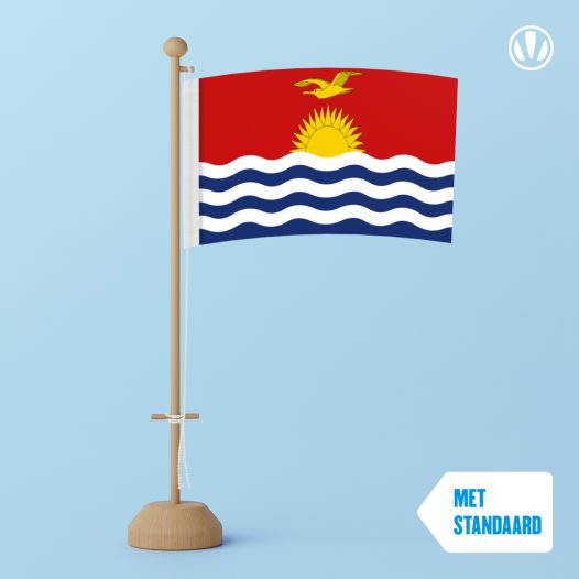 Tafelvlag Kiribati met standaard