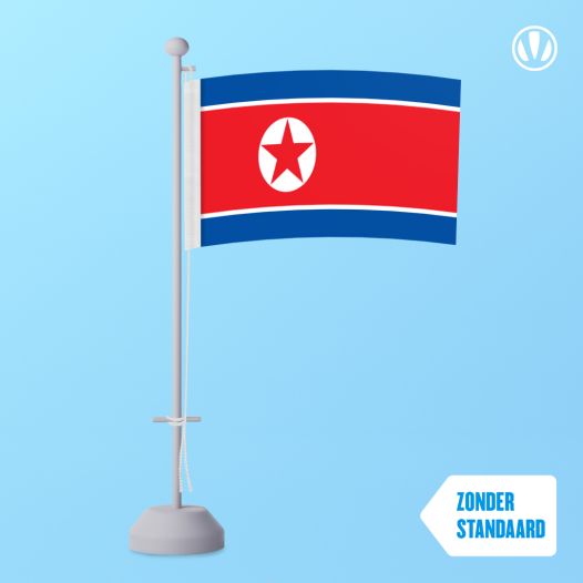 Tafelvlag Noord-Korea 10x15 cm